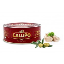 Tranches de thon callipo avec boîte d'huile d'olive 1 kg