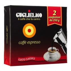 Caffè Guglielmo espresso classico biback Macinato Gr 250 X 2