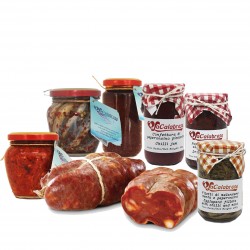 Mix of sea and mountain products + 1 kg of soppressata calabra - 7 pieces