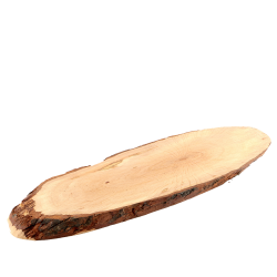 45 cm oval bark cutting board