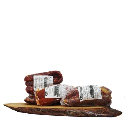 Trio of typical Calabrian spicy artisan cured meats 1 kg